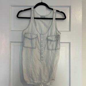 Lacoste Sleeveless Chambray Shirt
